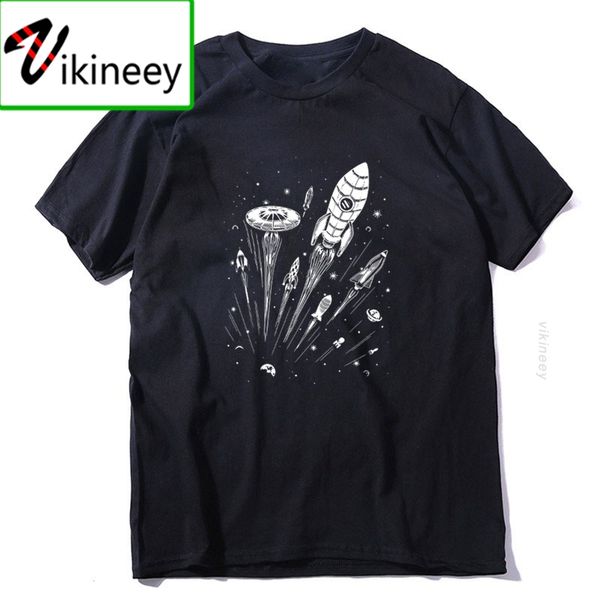 

cotton short sleeve space print men t shirt casual loost o-neck tshirt cool t-shirt camisas men tee shirts