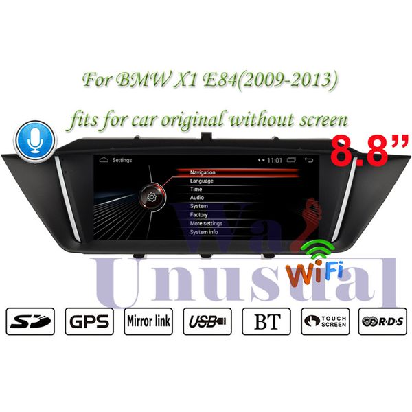 

wanusual android 8.0 car gps navigation for x1 e84 (2009 2010 2011 2012 2013) no dvd two din player autoradio media center