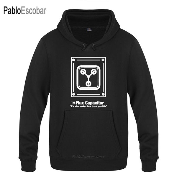 

back to the future flux capacitor novelty hoodies men men's pullover fleece hooded sweatshirts