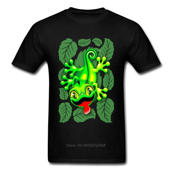 

gecko lizard baby cartoon gift t-shirts for men all cotton summer fall tees t-shirt short sleeve fashion harajuku