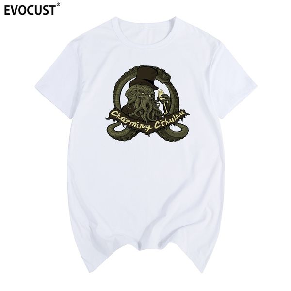 

charming cthulhu funny summer print t-shirt cotton men t shirt new women tee fashion