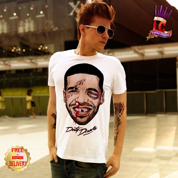 

грязная майка tee drake карикатура вручную смешно после ko white октябрей swag