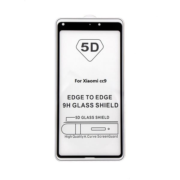 

5d full cover tempered glass screen protector for xiaomi cc9 9 9t se a3 lite redmi 8a 7a note 8 7 k20 pro
