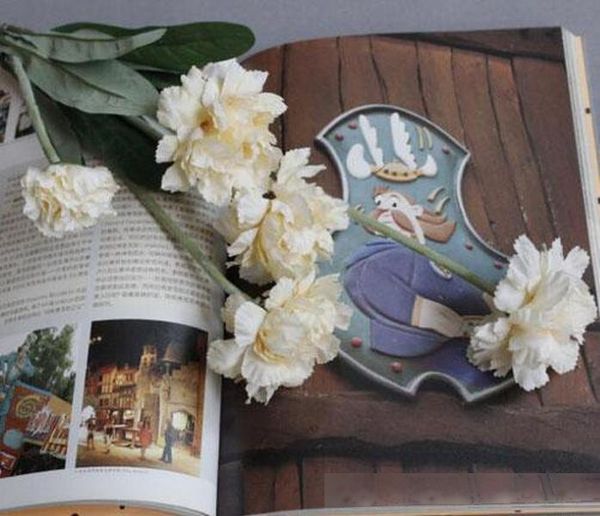 

5 heads artifical carnation silk flowers small bouquet flores wedding party festive home party decorative flowers supplies wholesale 0035fl