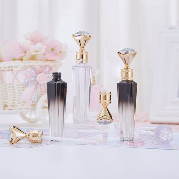 

storage bottles & jars 2021 3ml gold lip gloss tubes with diamond cap small lipstick refillable empty lipgloss packaging cosmetic container