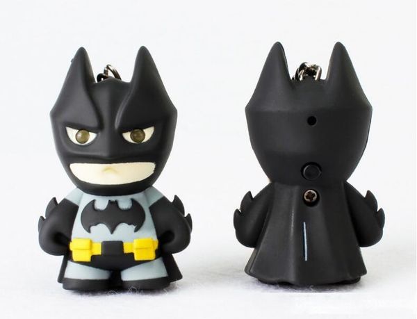 

avengers alliance batman 2 child pendant phone chain chain key ring wedding keychain cartoon led shine light music phone couple keychai