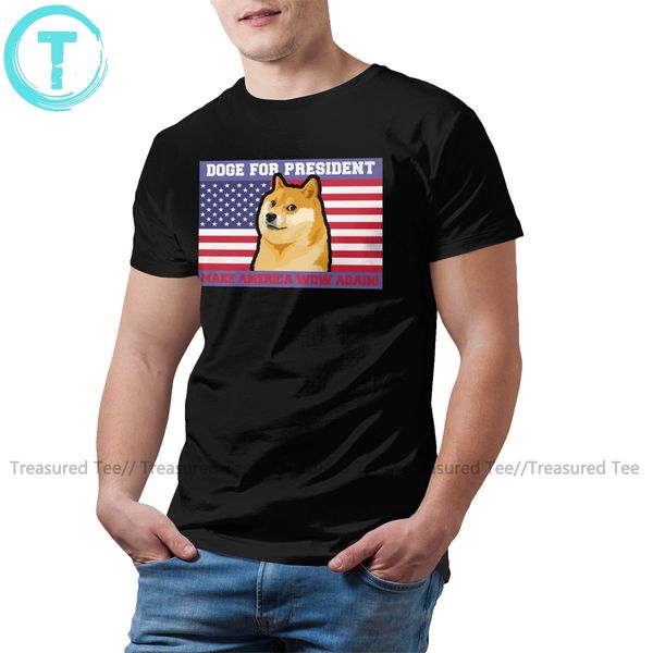 

shiba inu t shirt doge president t-shirt oversize short sleeves tee shirt beach funny male graphic tshirt
