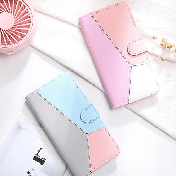 

mixed colors leather flip cases for iphone 13 12 11 pro 7 8 plus x xs xr xs max wallet cover