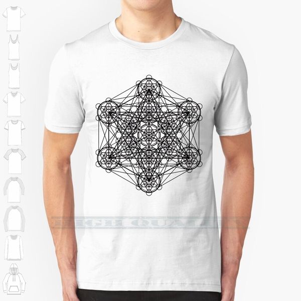 

infinity cube custom design print for men women cotton new cool tee t shirt big size 6xl metatron cube metatrons