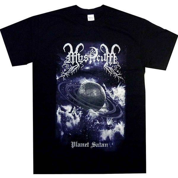 

mysticum planet satan shirt s-3xl official t shirt black metal t-shirt new short sleeve funny print tee plus size