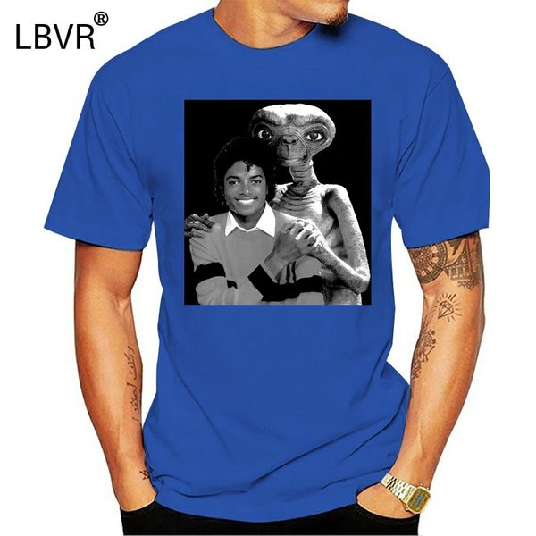 

майкл джексон с инопланетянин mens retro 80 t-shirt et чужеродных кинофильм top tee mj (2