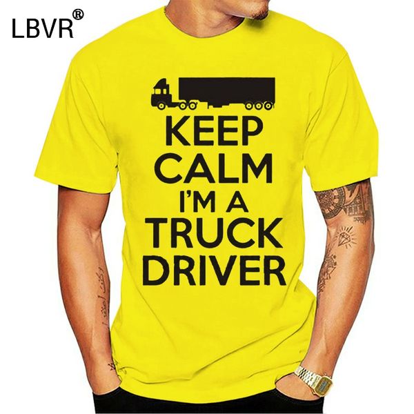 

3d футболка хлопок топы tee crew neck keep calm im водитель грузовик рубашка хлопок с коротким рукавом для мужчин