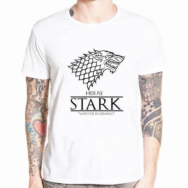 

game of thrones raglan tee house stark letters winter is coming t shirt 2019 summer tees streetwear