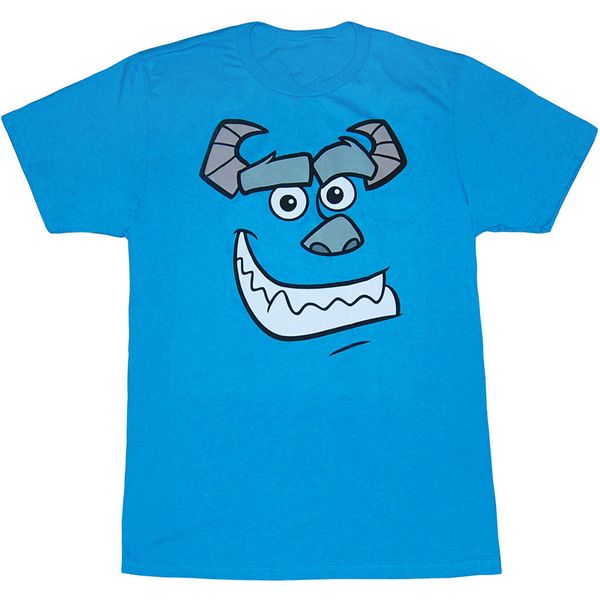 

monsters inc sulley face t-shirt fashion plus size tee shirt