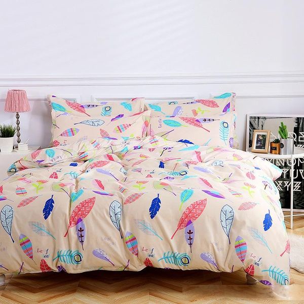 

bedding set twin full  king size single bed duvet cover sets print bed linen quilt covers xf762-27