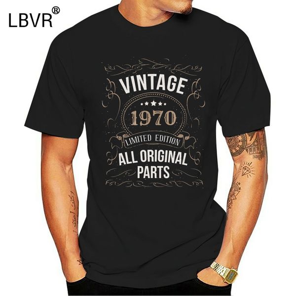 

vintage 1970 50th birthday t shirt 50 years old gift black navy short men women