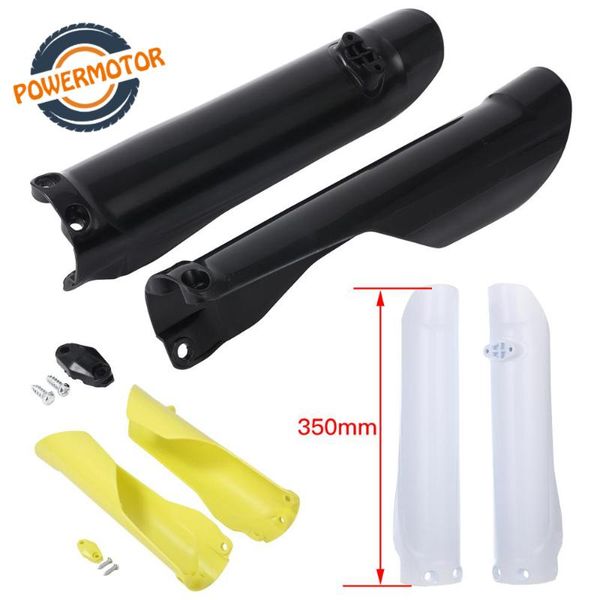 

motocross front fork protector covers fork guards plastic frame protection cover for sx sxf xc-w exc-f husqvarna 2020-2020