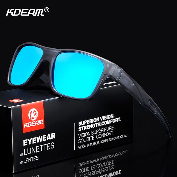 

sunglasses kdeam sport strong-line mens polarized racing life sun glasses men action-packed mirror sunglass include box, White;black