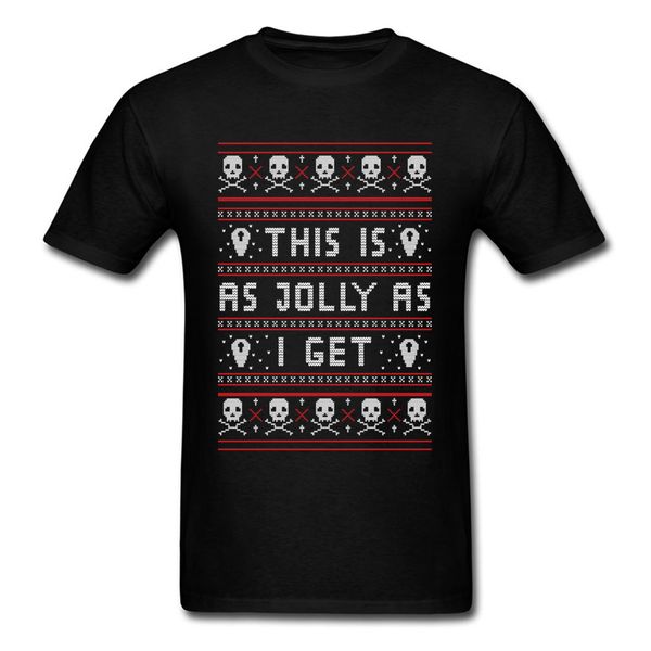 

t shirt men goth skulls ugly christmas sweater design tshirt letter gift t-shirt 100% cotton short sleeve print tee sale