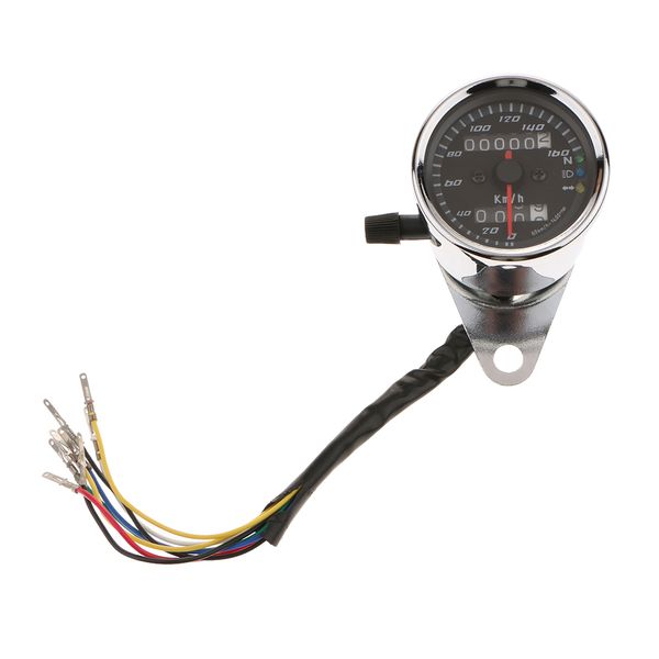 

12v motorcycle led backlight odometer kmh speedometer gauge universal