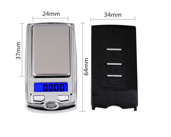 Car Key Design Mini Bilance 100g 200g x 0.01g Portatile LED Elettronico Digitale Gioielli Bilancia Tascabile Gram bilancia peso