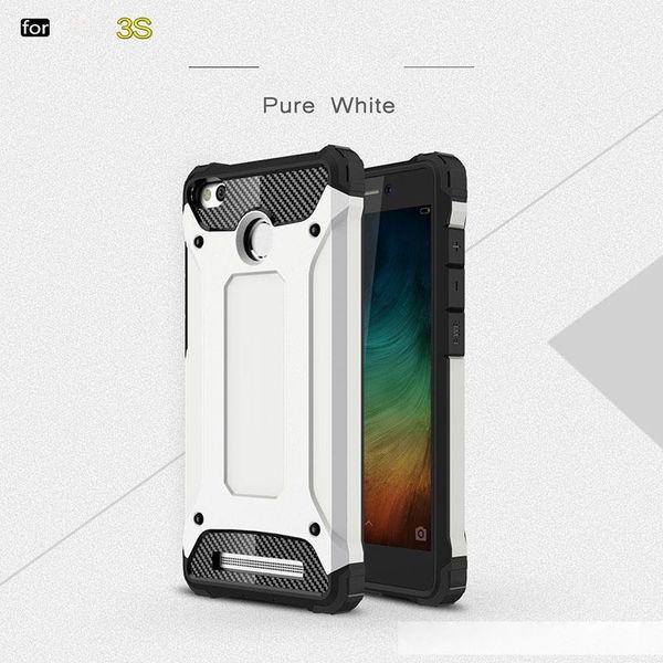 

shockproof heavy duty phone case anti scratch armor protective impact resistant silicone cover for redmi 3s