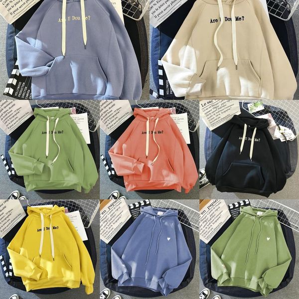 

springautumn and winter coat sweaterhoodie sweaternew loose korean style sweater women's coat hoodie student super popular ins simple v, Black