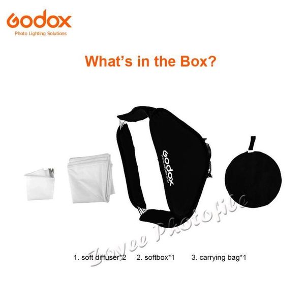 

godox 60*60cm flash diffuser p studio softbox soft box for speedlite flash light without s-type bracket bowens holder