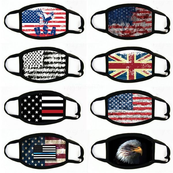 

fashionoutdoor usa flag magic headcycling masks head scarves windproof sport face mask designer#870, Black