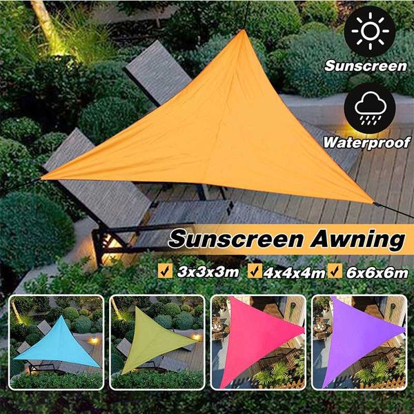 

tents and shelters summer heavy triangle shade sail sun canopy cover outdoor trilateral garden yard awnings waterproof car sunshade cloth