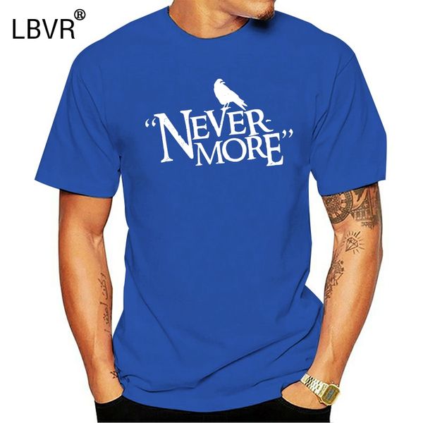 

2020 summer t shirt nevermore edgar allen poe t-shirt 100% premium cotton the raven t shirt