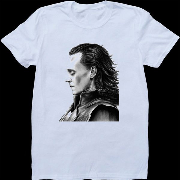 

men cotton t-shirt male tee-shirt loki white, custom made t-shirt funny tee shirt new fashion design for men women