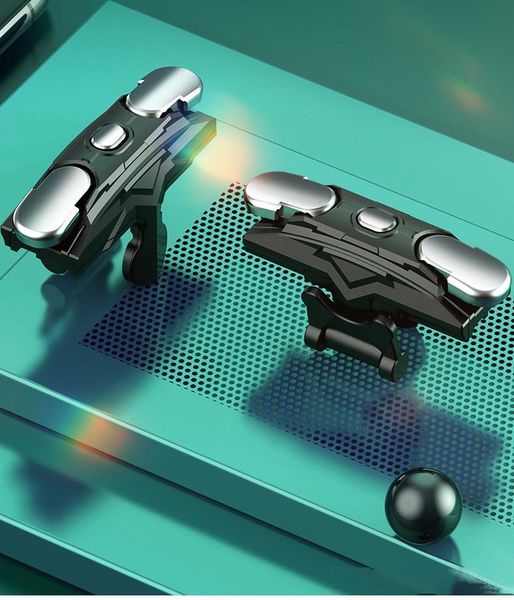 

s02 mobile joystick game gamepad for pubg trigger shooting game fire button key controller 50pair/lot