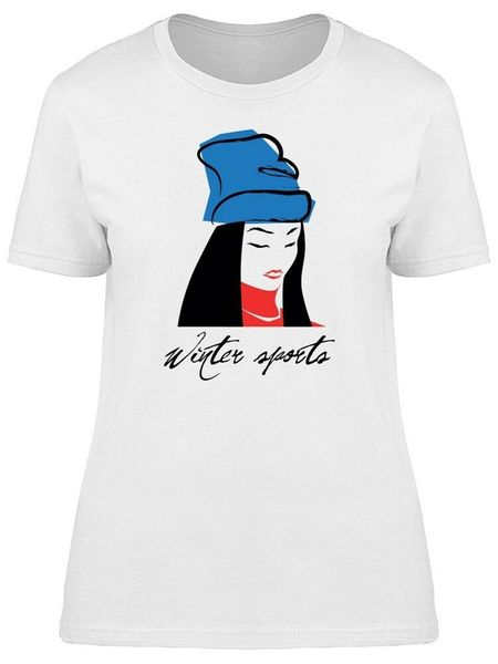 

winter sport girl women's tee -image by stylish custom tee shirt
