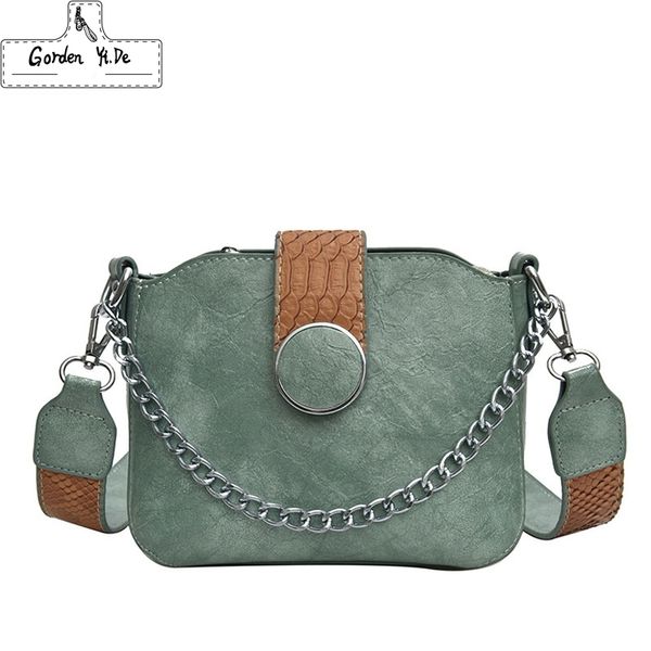 

serpentine leather crossbody bucket bags for women 2019 summer chain handbags lady shoulder messenger bag female travel handbag