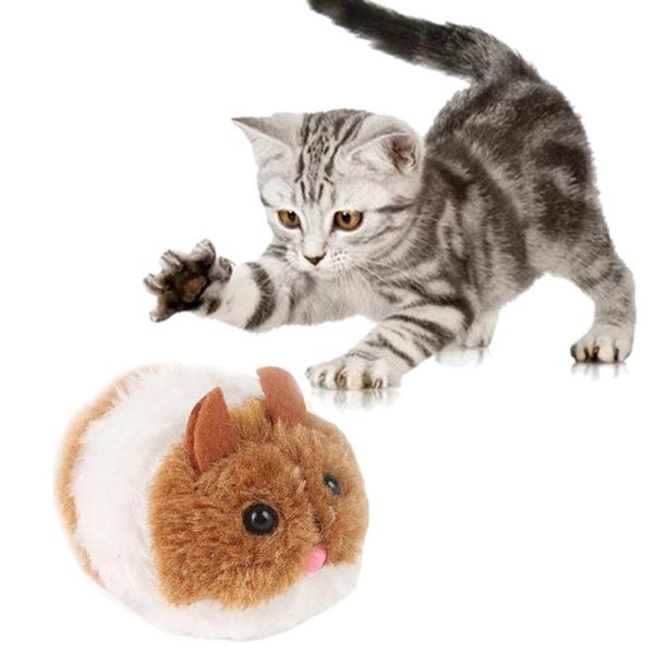 

cat toys 1pc moving clockwork mouse false novelty funny playing teeth grinding training for cats drop