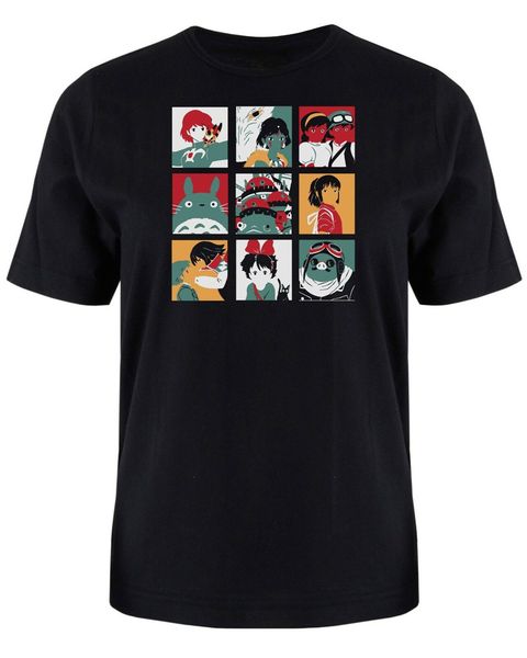 

studio ghibli pop art inspired t-shirt men's & ladies tee totoro hip-hop tee shirt