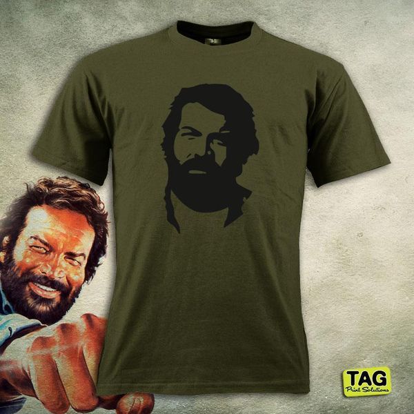 

new 2019 summer fashion t-shirt bud spencer - italian cult movie - xl-l-m-s jersey lo chimavano trinity tee shirt