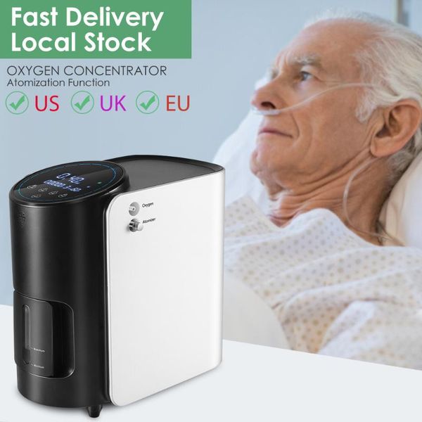 

1-7l/min portable oxygen concentrator machine 48hours generator oxygen making machine without battery air purifier ac 220v/110v