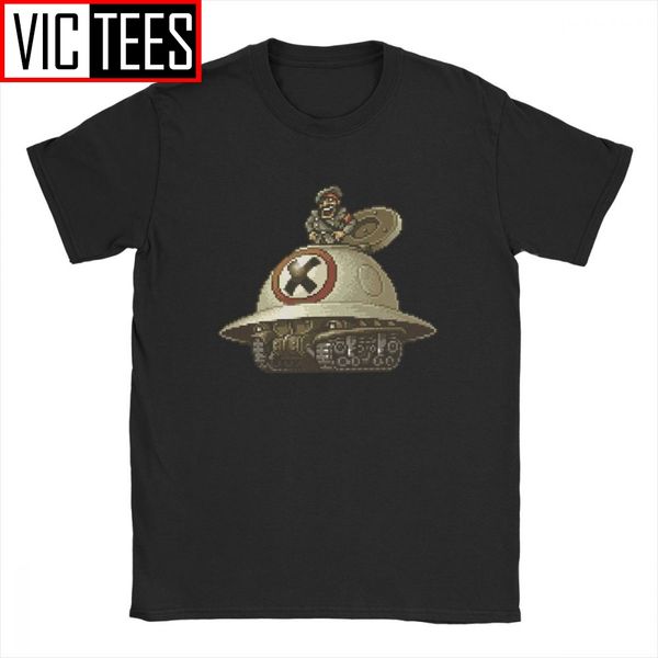 

metal slug game x men's tshirt retro classic geo gun vintage t-shirt 100 percent cotton wholesale