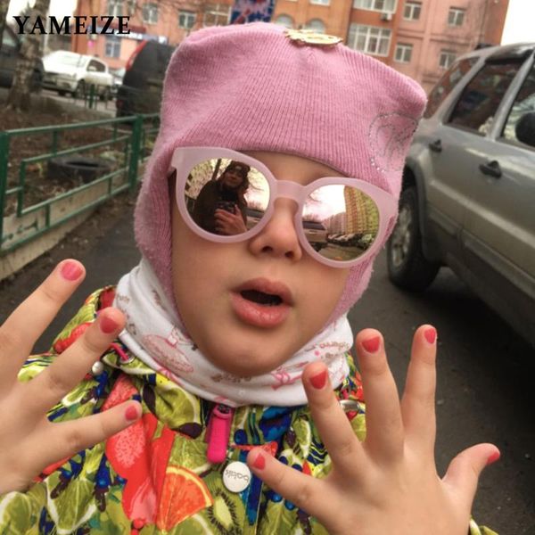 

yameize retro kids sunglasses black children's sunglasses anti-uv baby shaded eyeglasses for girl boy glasses multiple colors, White;black