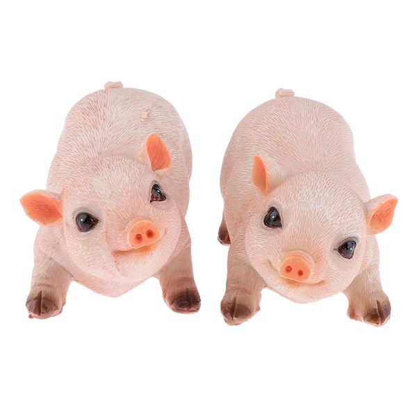 

miniature cute pig bonsai resin garden fairy landscape diy dollhouse decor
