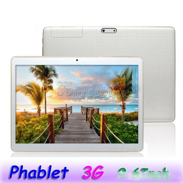 

dual sim phablet k960 android mtk6580 quad core 3g 9.6 ips phone tablet bluetooth gps webcams 1gb 16gb leather case