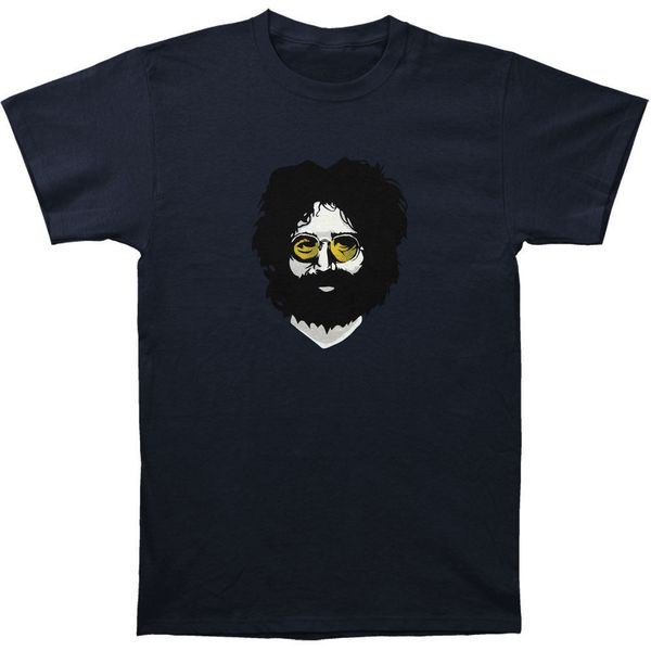 

jerry garcia men's creamery slim fit t-shirt navynew t shirt spring summer