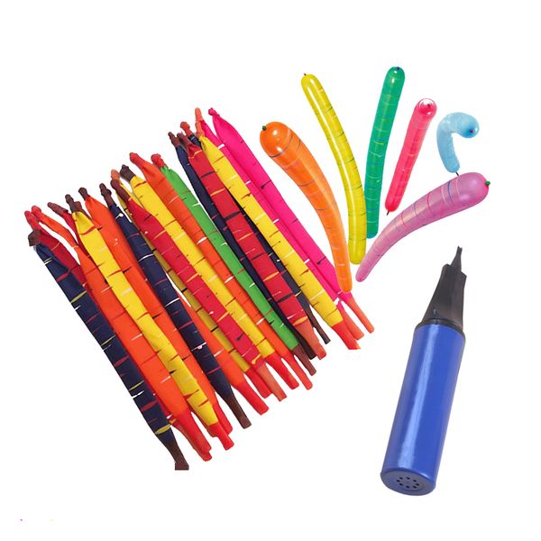 

100шт assoted long jumbo latex rocket шар с pump партии детские игрушки