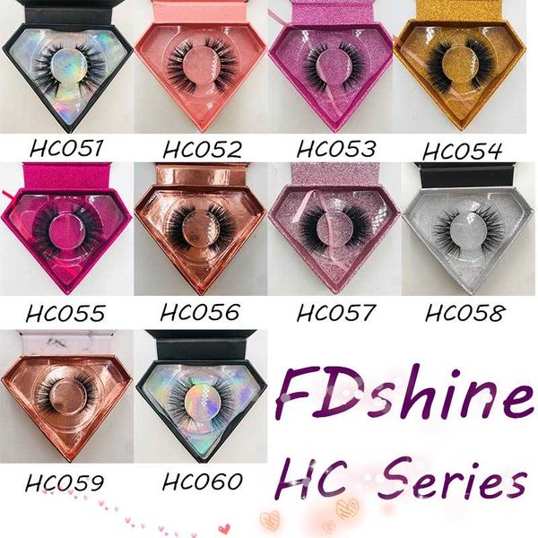 

false eyelashes 6 pairs/lot mink 3d cruelty lashes custom diamond shape eye