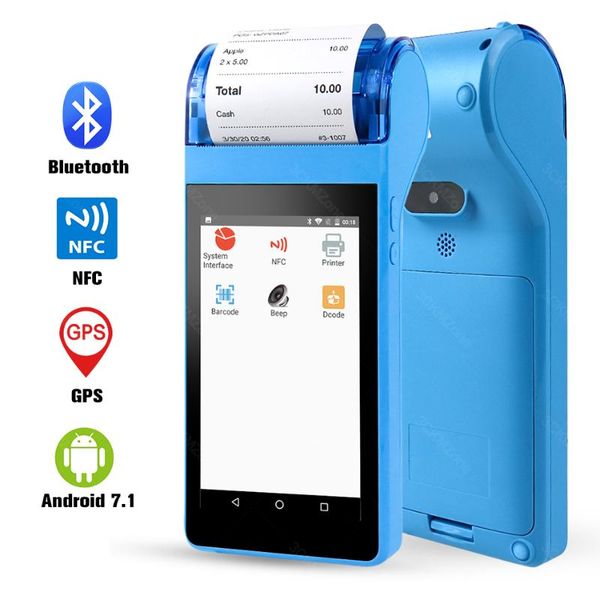 

printers pda with thermal receipt printer 58mm terminal bluetooth wifi 3g wireless mobile printing handheld gzpda07