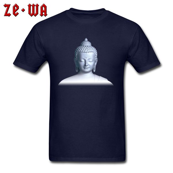 

man t shirt 3d buddha print tshirt o neck cotton clothes blue men's t-shirts wholesale short sleeve & tees autumn new