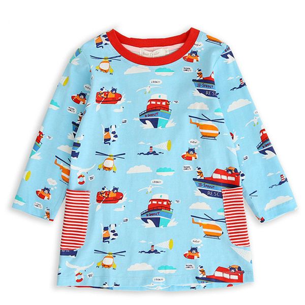 

melario girls dress autumn cute party dress new fashion cartoon print princess dresses for girl kids vestidos, Red;yellow