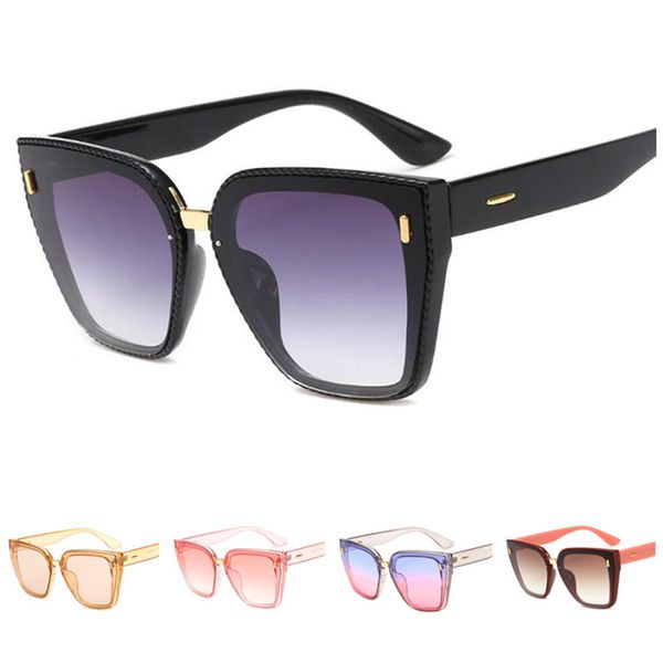 

fashion women sunglasses wave frame sun glases gradient lens eyewear anti-uv spectacles oversize frames eyeglasses adumbral a, White;black